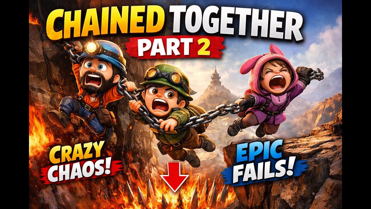 We Tried to Climb Together… Everything Went Wrong 😭 | Chained Together
