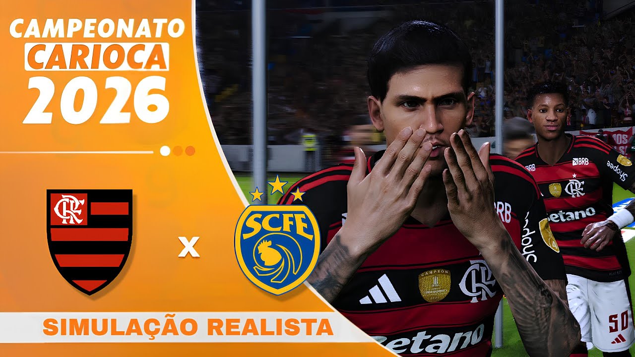 Flamengo x Sampaio Corrêa - RJ | Campeonato Carioca 2026 | Simulação Em 4k60FPS
