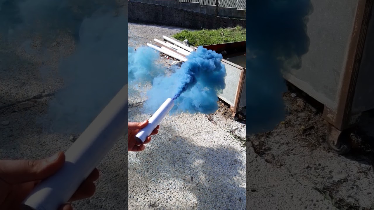Pirouteau 04 14 SBL Fumigène à main Bleu, Durée 1 minute