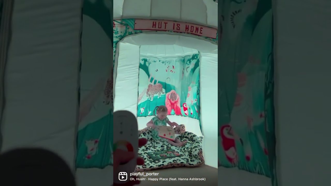 Porter having a party in her Rumble in the Jungle magical POD!