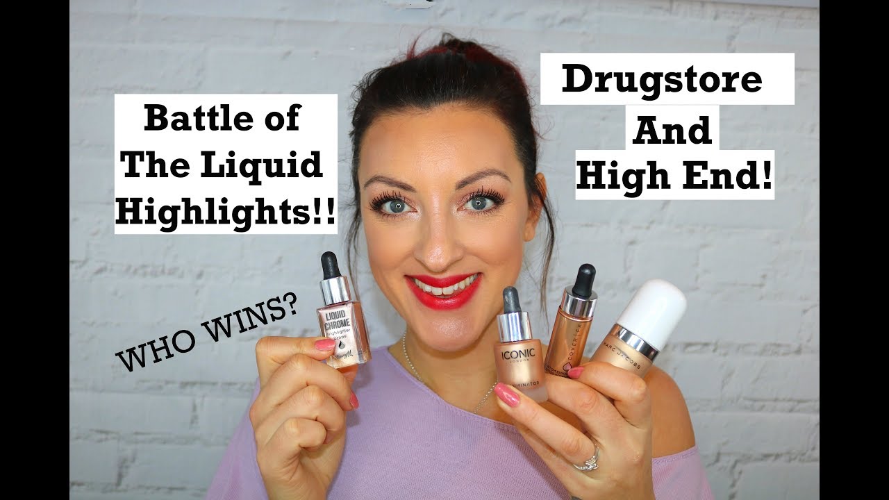 Battle of the Liquid Highlighters | Cover fx vs Iconic London vs Marc Jacobs Vs Barry M