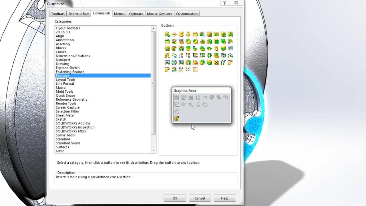 SOLIDWORKS 2015 Sneak Peek: Customizable Context SensitiveToolbars