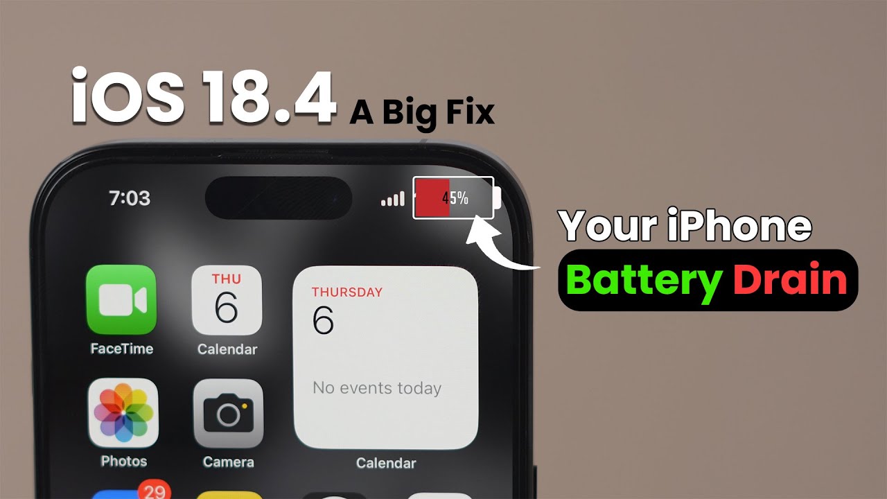 iOS 18.4 &mdash; серьёзное решение проблемы разрядки аккумулятора вашего iPhone