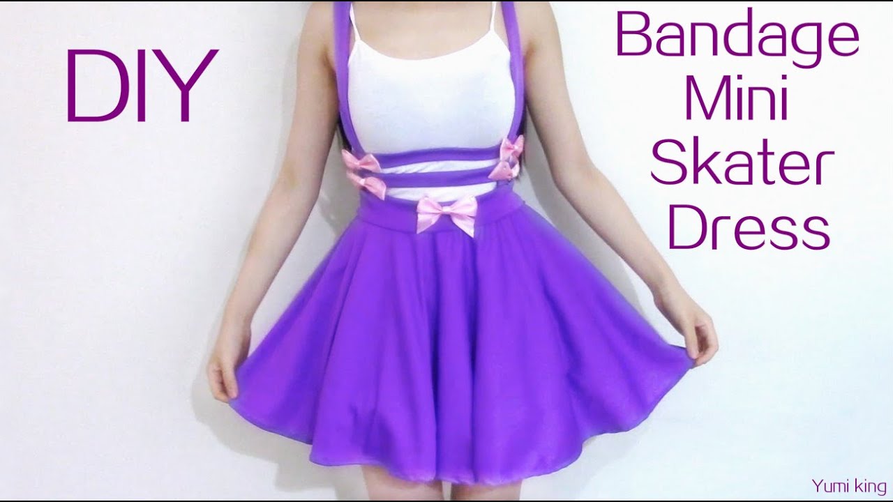 Back to School DIY: Pastel Mini Skater Dress