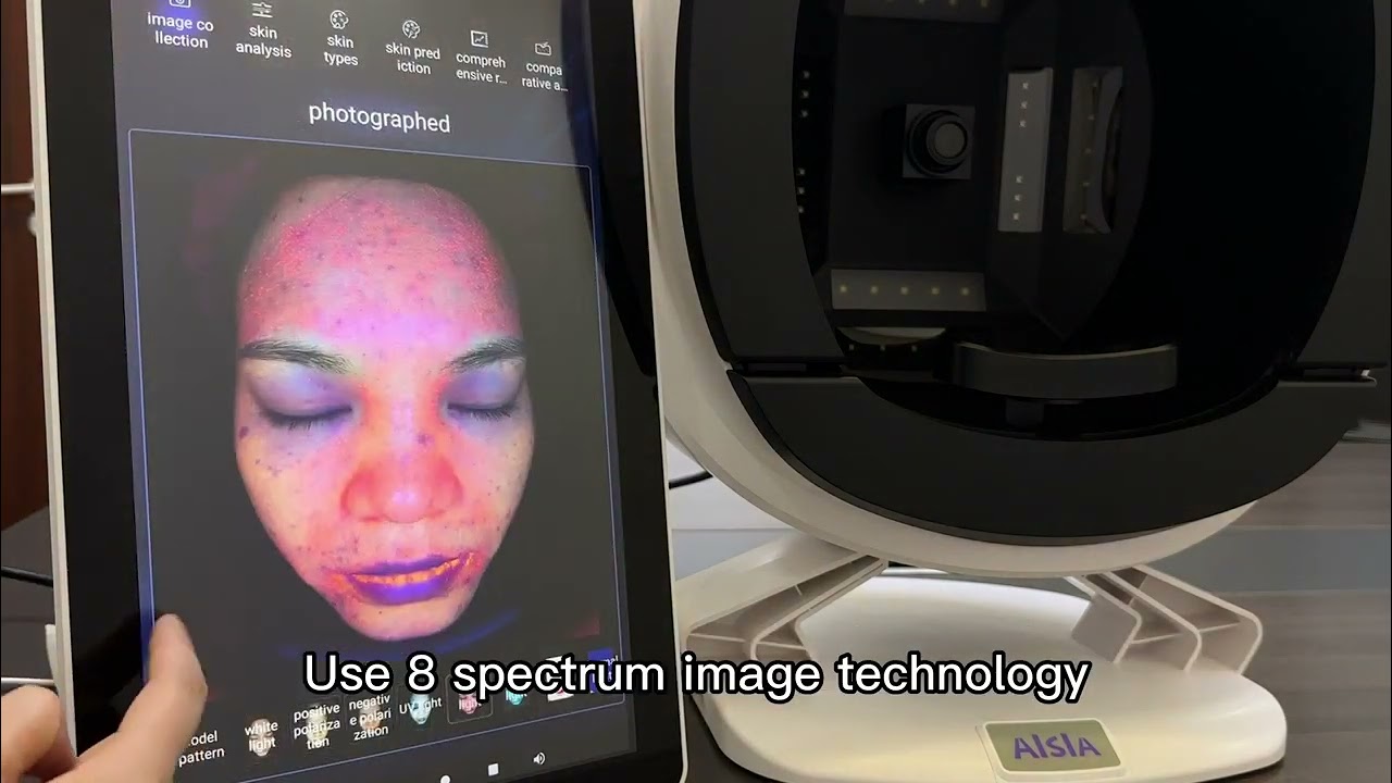 Portable 3D Face Scanner Tester Digital Diagnostic Facial Skin Analyzer Machine