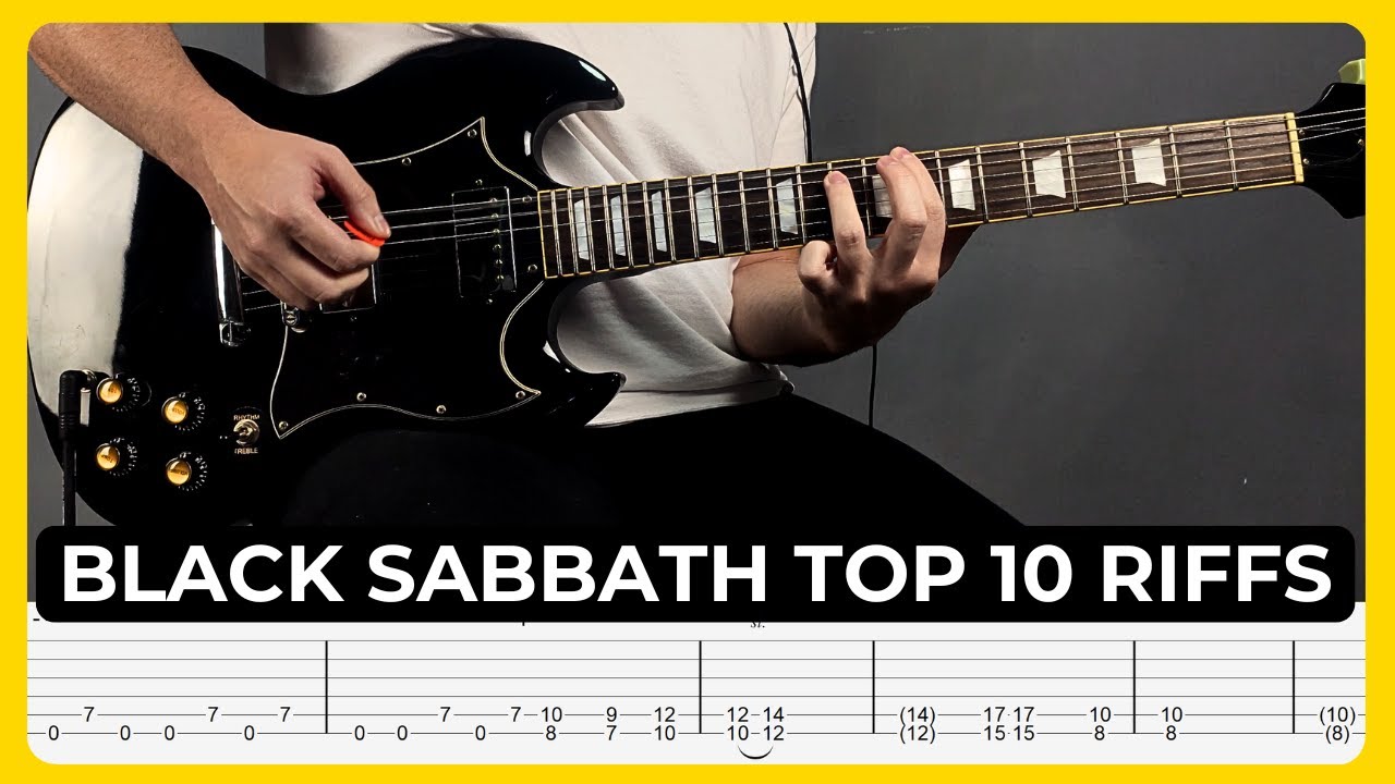 Black Sabbath Top 10 Riffs with Tabs