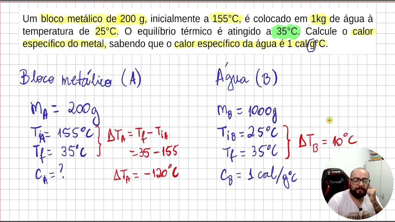 Equilíbrio Térmico - Exercício 01
