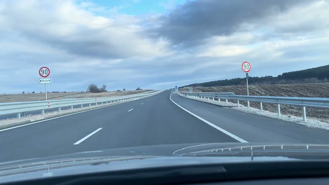 Bugarska, voznja, od granice novim autoputem ka Sofiji