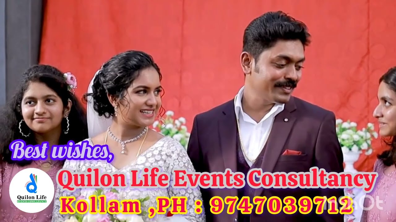 13/4/2024Congratulations to RINOY  AND APARNA quppi Quilon Life Events Consultacy for their wedding