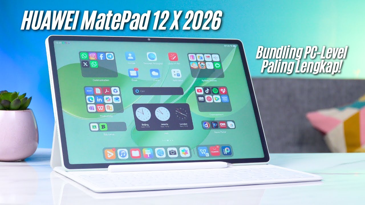 Tablet Buat Kerja & Belajar di Mana aja! HUAWEI MatePad 12 X (2026) Bundling PC-Level Terlengkap!