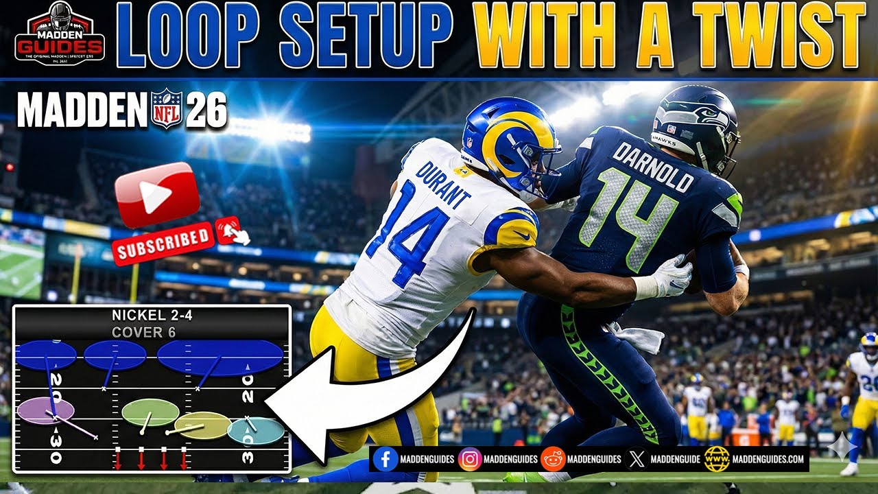 Madden 26 Secret Blitz: Nickel 24 Loop Setup With A Twist & Cover 6 Defense