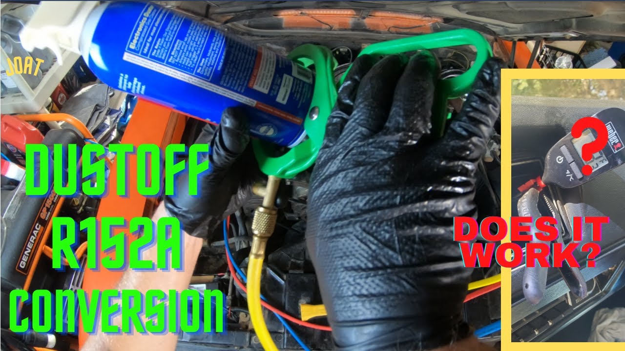R-12 to R152a (Dustoff) Conversion For An Old Car Air Conditioning System With A POA Valve