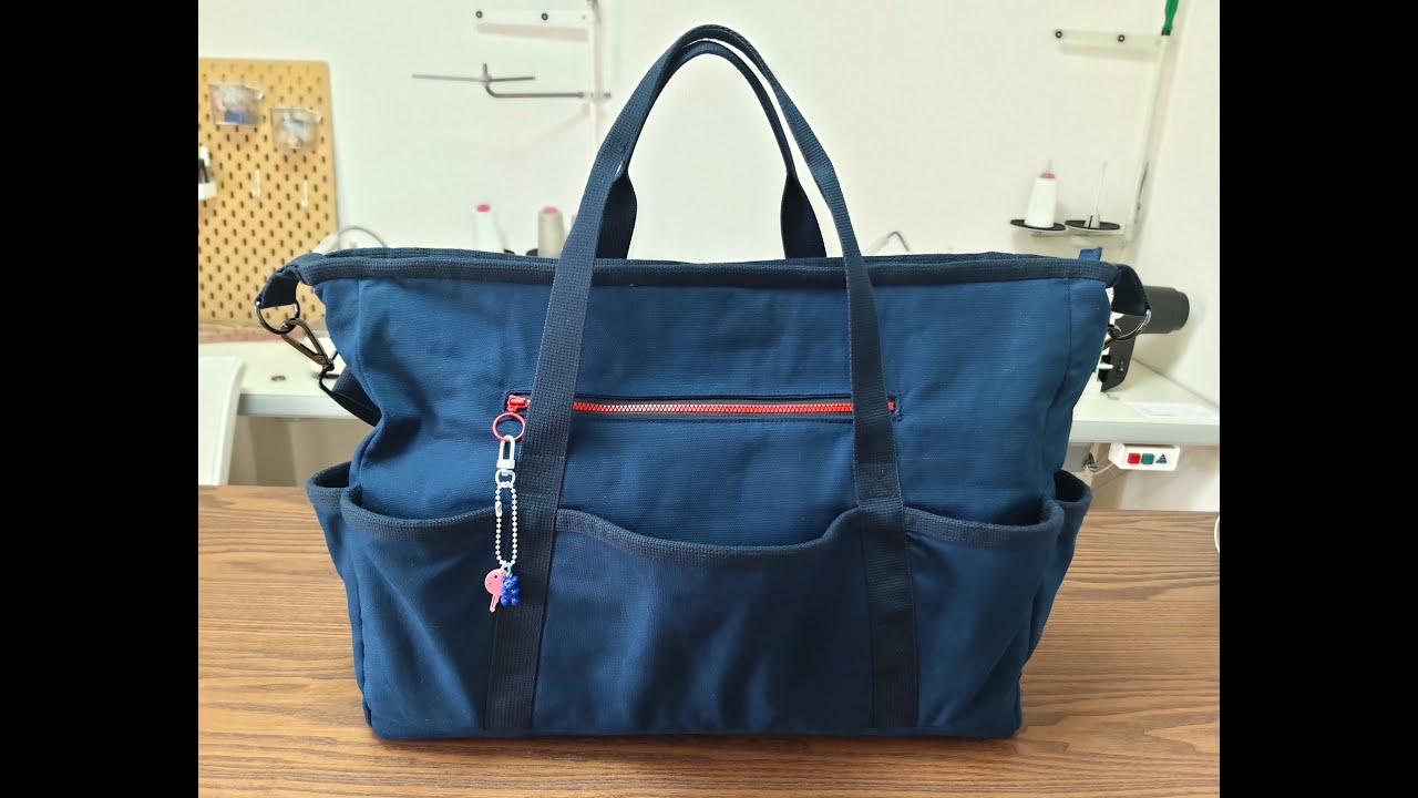 DIY 캔버스 빅 백 만들기(1)/How to make a canvas big bag/에코백 만들기/여행가방 만들기/스포츠가방 만들기