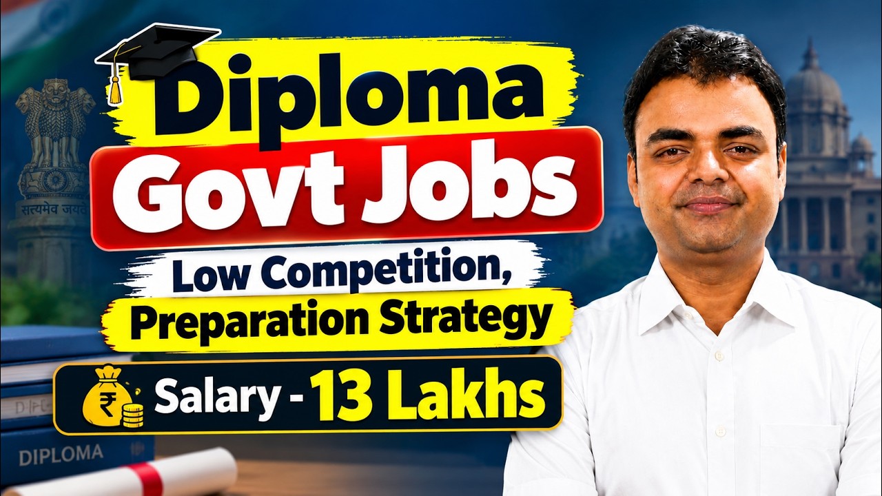 Fresh Alert! Diploma Holders Ke Liye Best Govt Jobs 2026 | Low Competition, High Salary, Preparation