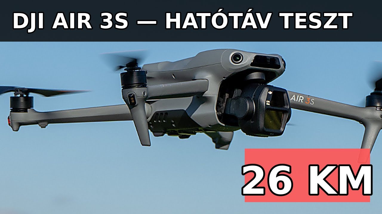 DJI Air 3S Range test CE Mode &ndash; 26KM Total distance using non DJI propellers