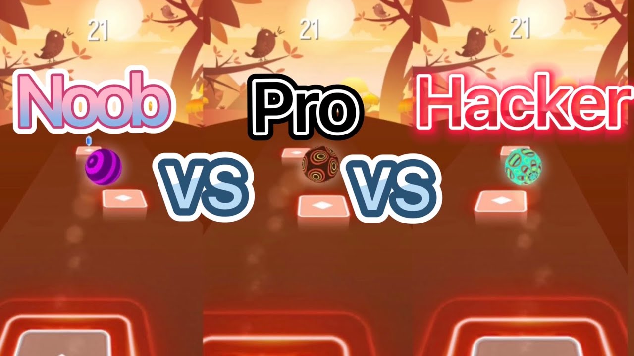 Noob VS Pro VS Hacker - Tiles Hop - TheFatRat - Monody