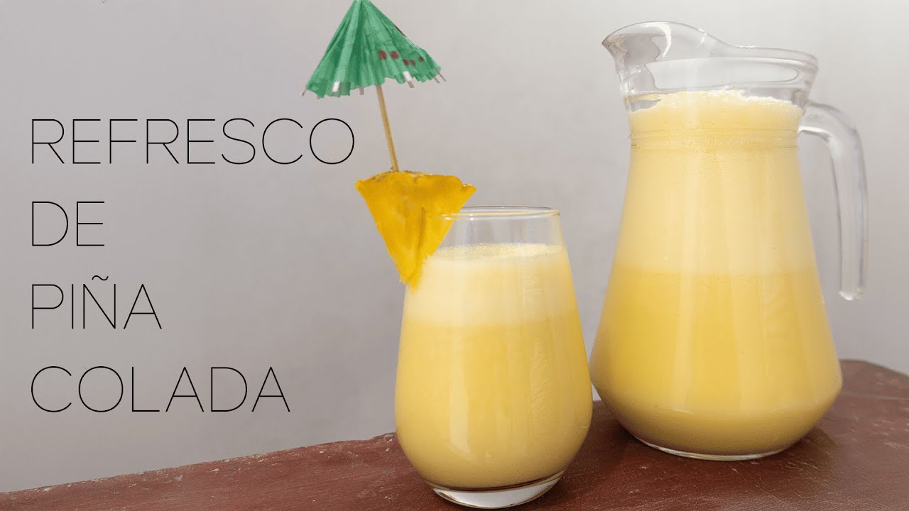 ✔️Riquísimo refresco de piña colada casero 🍍 -  refresco de piña colada #cocina #recetas