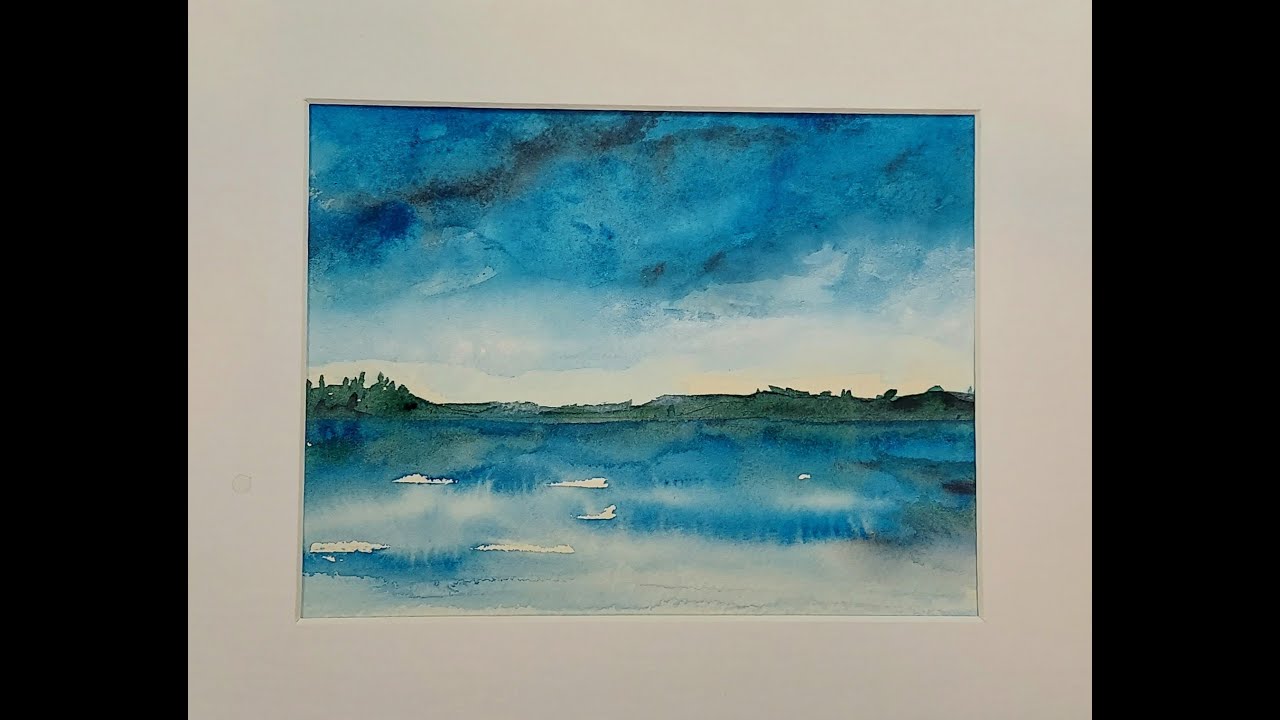 Paint a Gorgeous Watercolor with Blue and Payne's Gray!