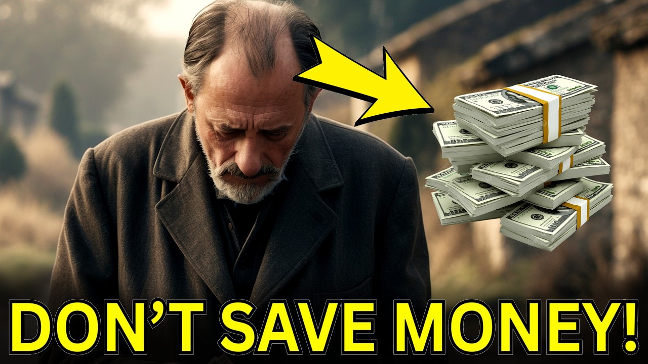Saving Money is Not Enough! Invest Money If you Want To Be Rich. Powerful Story