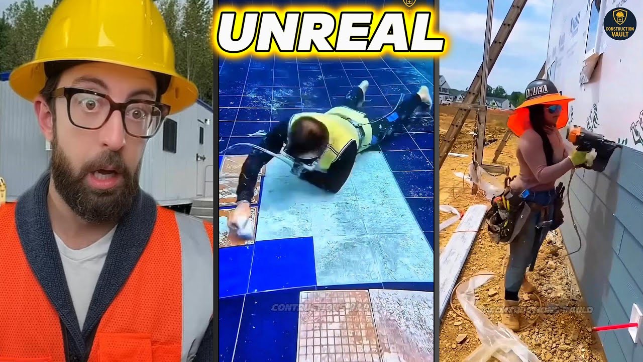 Construction Hacks & Worker Skills Compilation - EP04 🔨 👷😲
