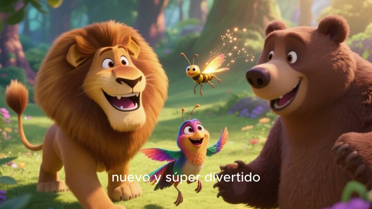 Amigos en el bosque