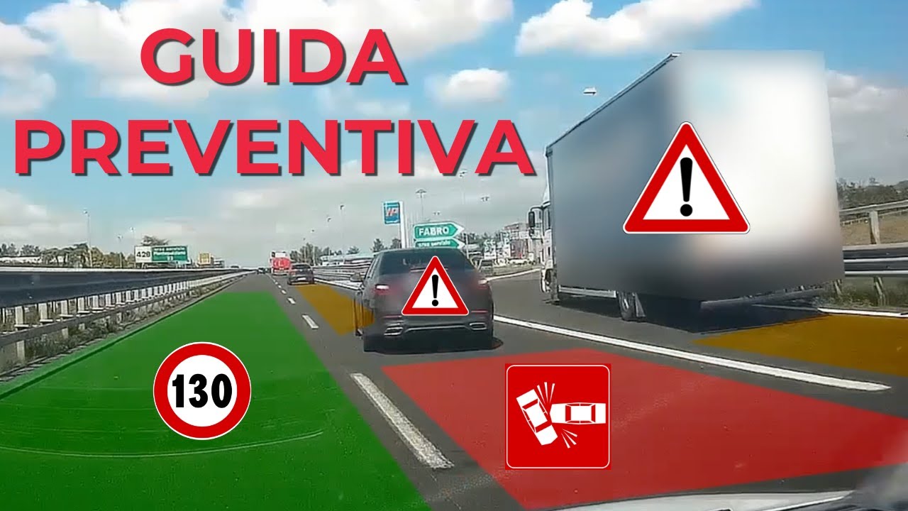 Evitare gli INCIDENTI con la GUIDA PREVENTIVA: tecniche, consigli, esempi su strada - Guida sicura