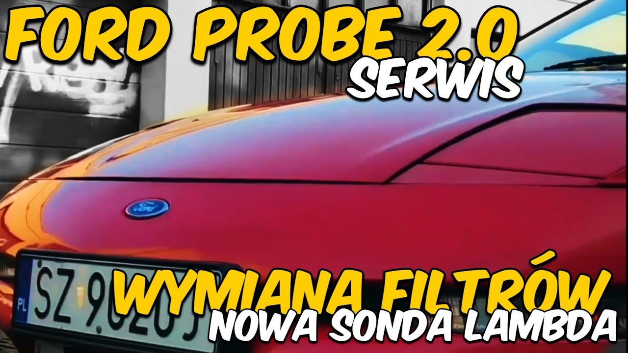 Ford Probe 2.0 - wymiana sondy lambda, wymiana filtra paliwa, filtra powietrza oraz świec.