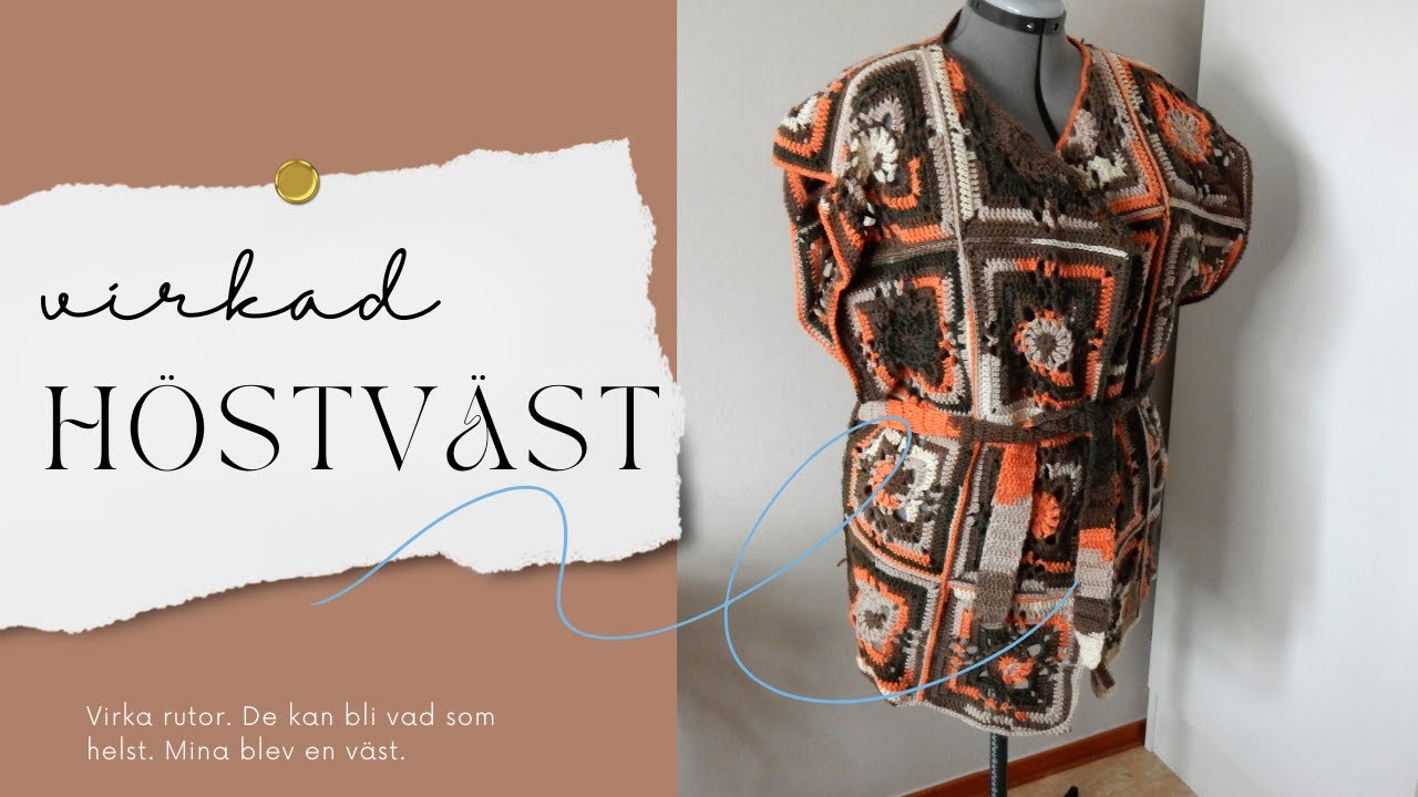 Virkad väst - gratis mönster