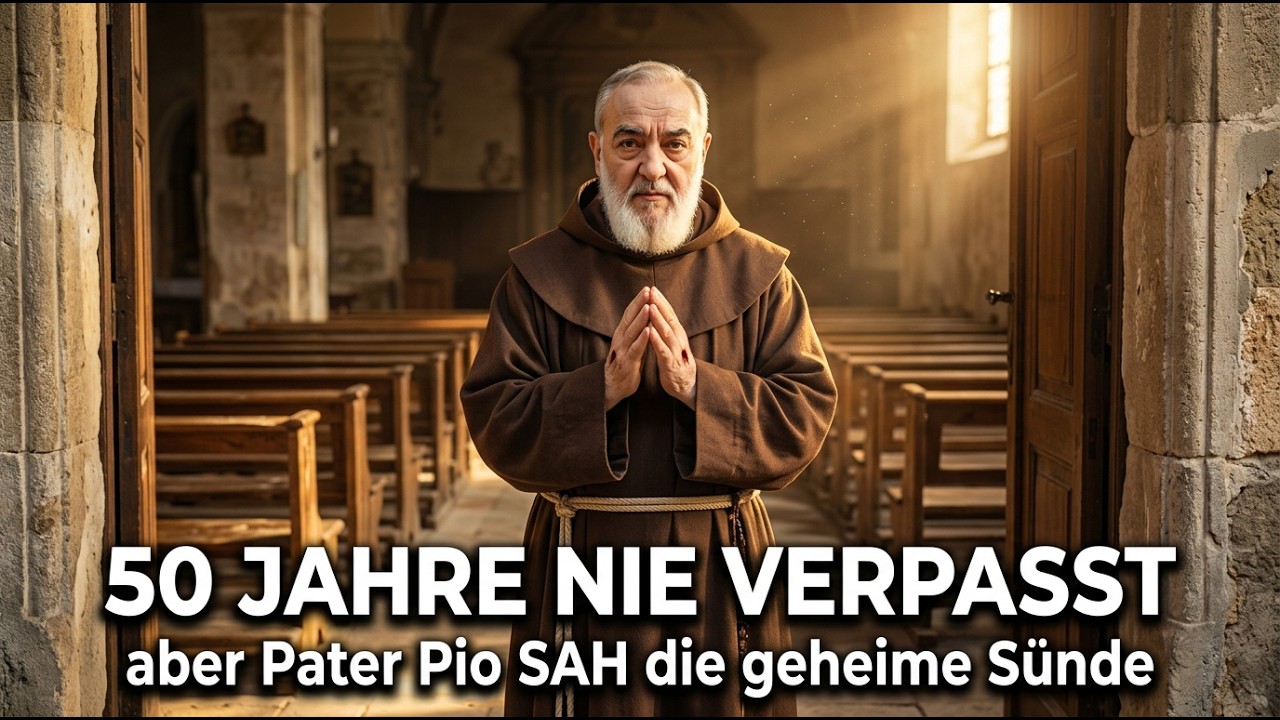 Er Verpasste 50 Jahre Lang Nie die Messe — Doch Pater Pio SAH Seine Geheime Sünde