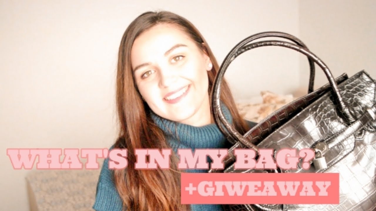 ŠTA SE NALAZI U MOJOJ TORBI ?👜 + GIVEAWAY 🎁🧡