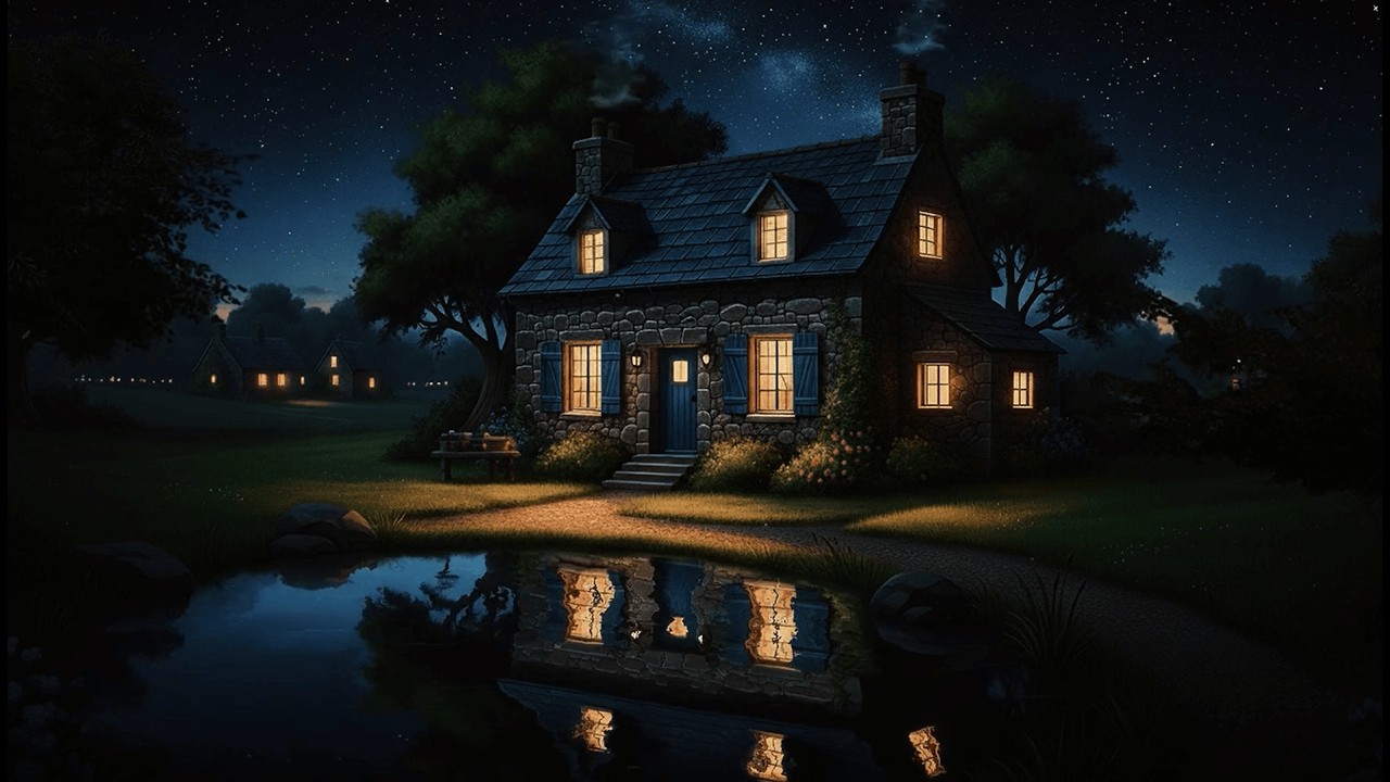 [vintage music playlist] - where the night is calm & bright - oldies playing in another room