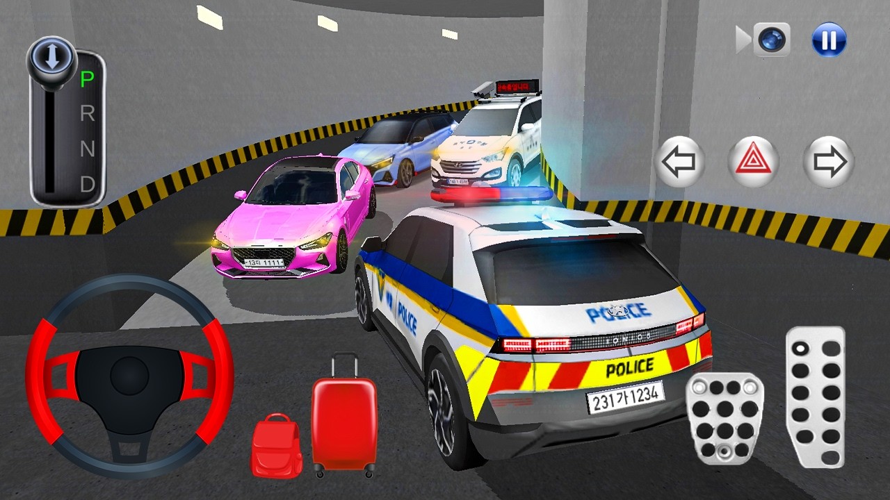 🚘New Police car Stuck in Parking Garage🚗 - 3D Driving Class Game - Сar Game
