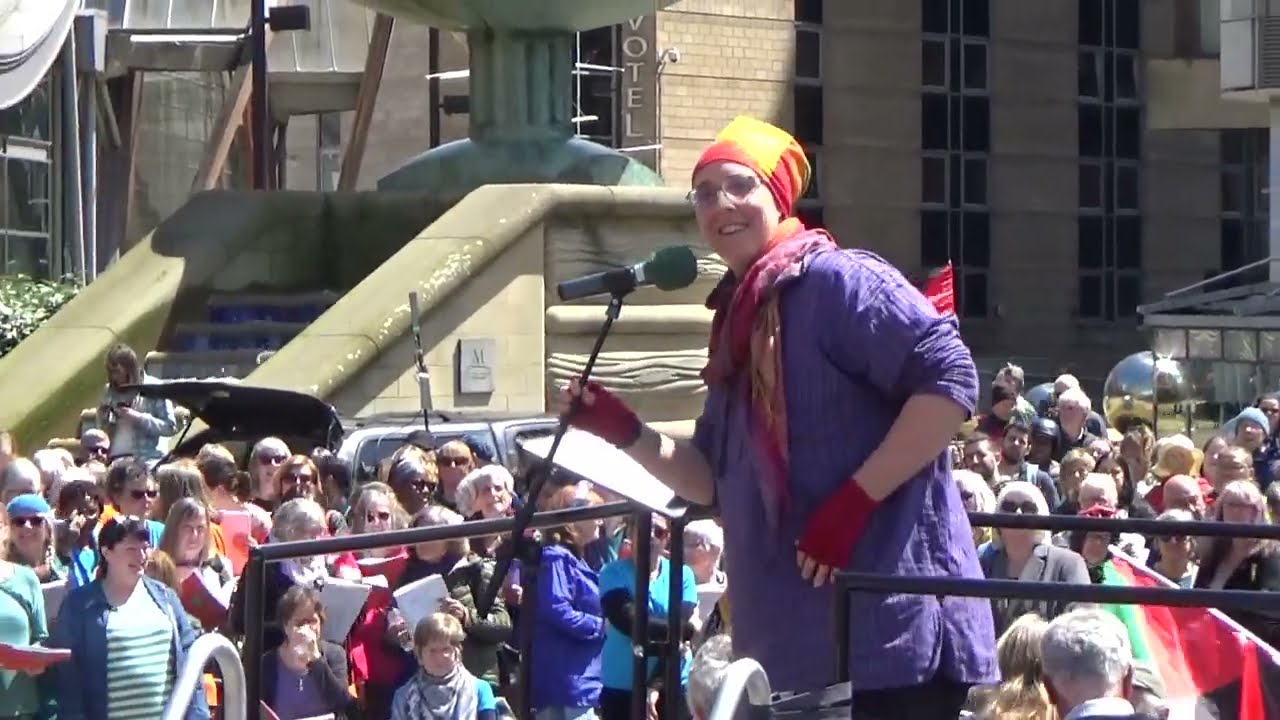 'L Hurrya Jaya (Freedom is coming) sang at the mass sing of the Sheffield Street Choir Festival