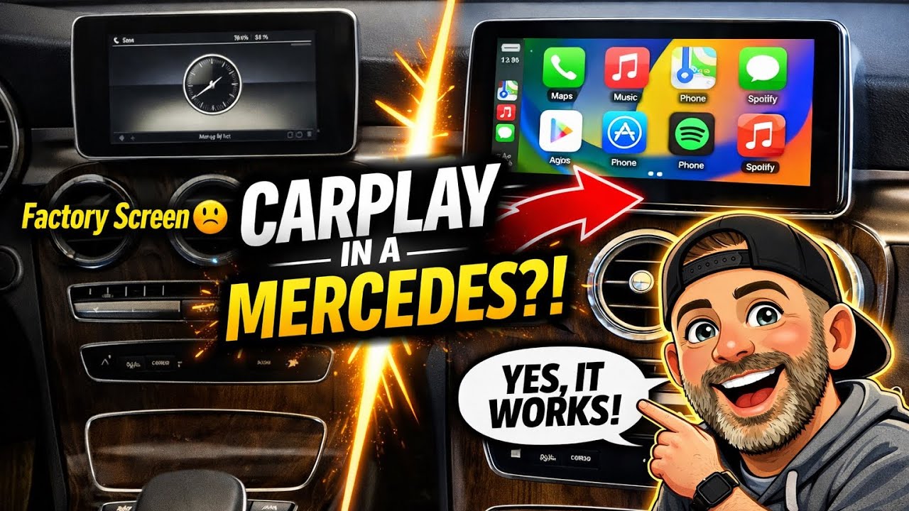 Я и не знал, что в этом Mercedes можно установить CarPlay… До сих пор.