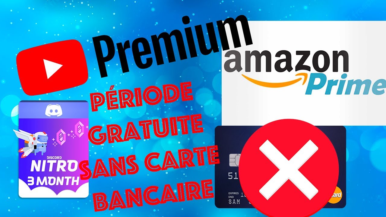 TUTO OBTENIR ESSAI GRATUIT SANS CARTE BANCAIRE ( Youtube Premium, Amazon Prime, Canva Pro, Spotify )