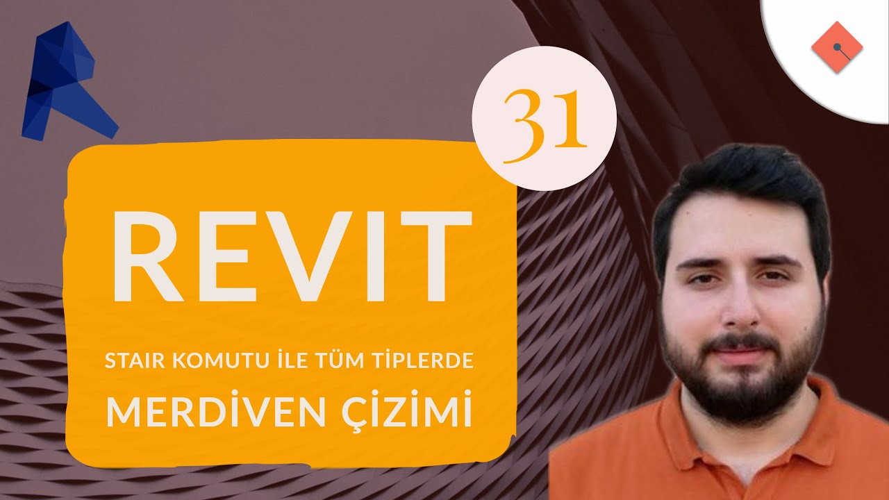 Revit Dersleri #31 | Stair Komutu ile Tüm Tiplerde Merdiven Çizimi