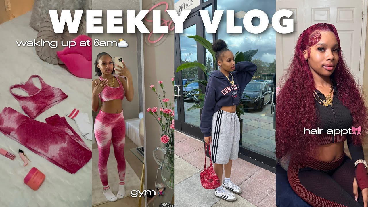 WEEKLY VLOG | Waking Up @ 6am + Realistic Days + Gym + Wash My Hur + Ima Red Head + SHEIN Haul, More