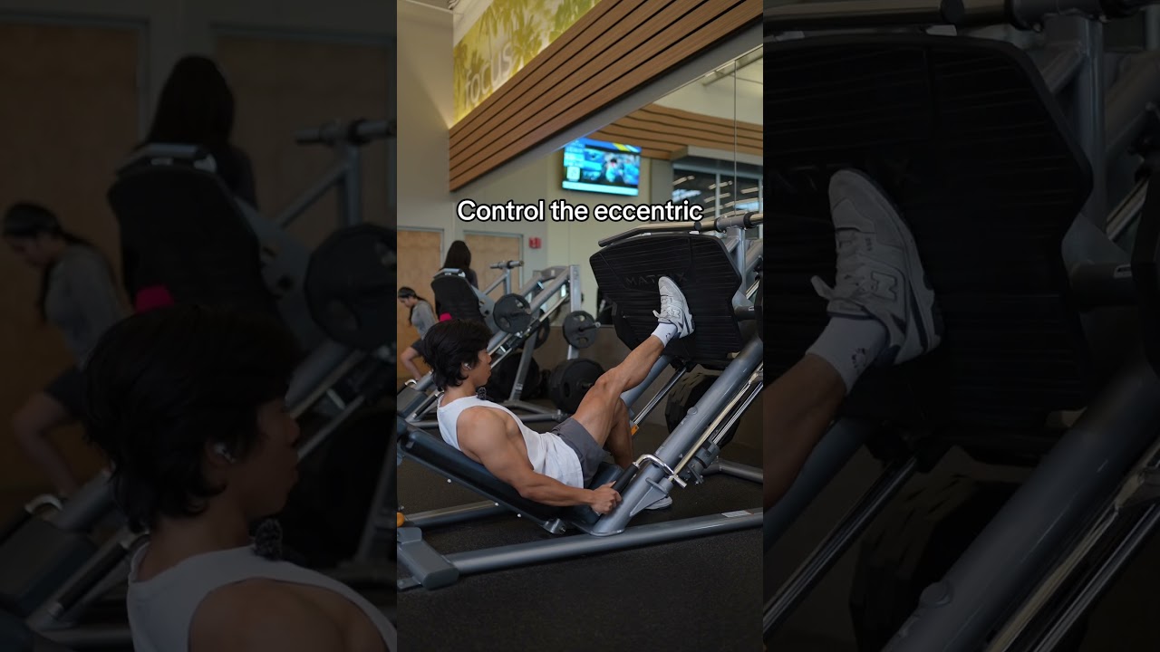 Make sure you do this on Single Leg Press