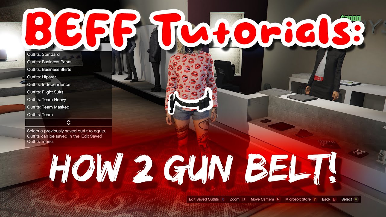 GTAOnline: How to get the Gun Belt with the Valentine's Onesie (BEFF)
