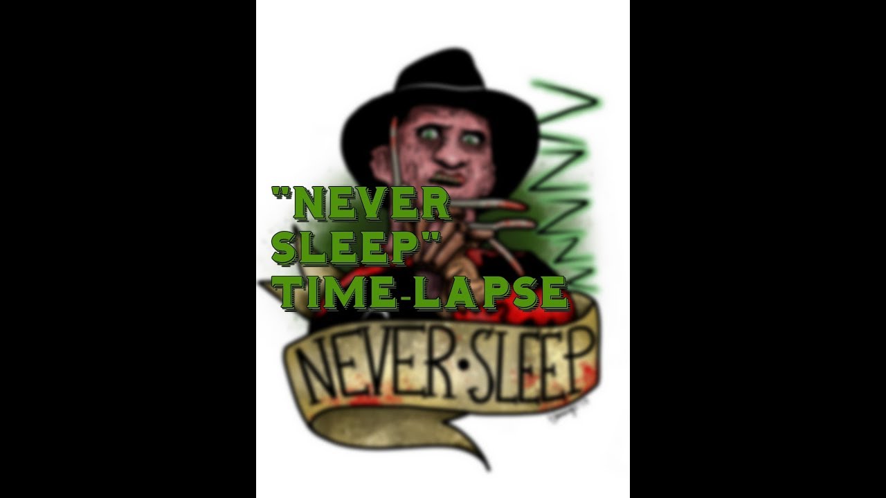 Never Sleep Time-lapse Drawing