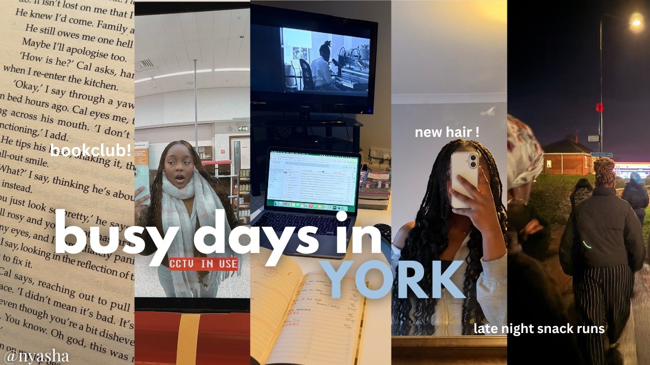 busy days in york 🦋 | book club, friends and prepping for a trip