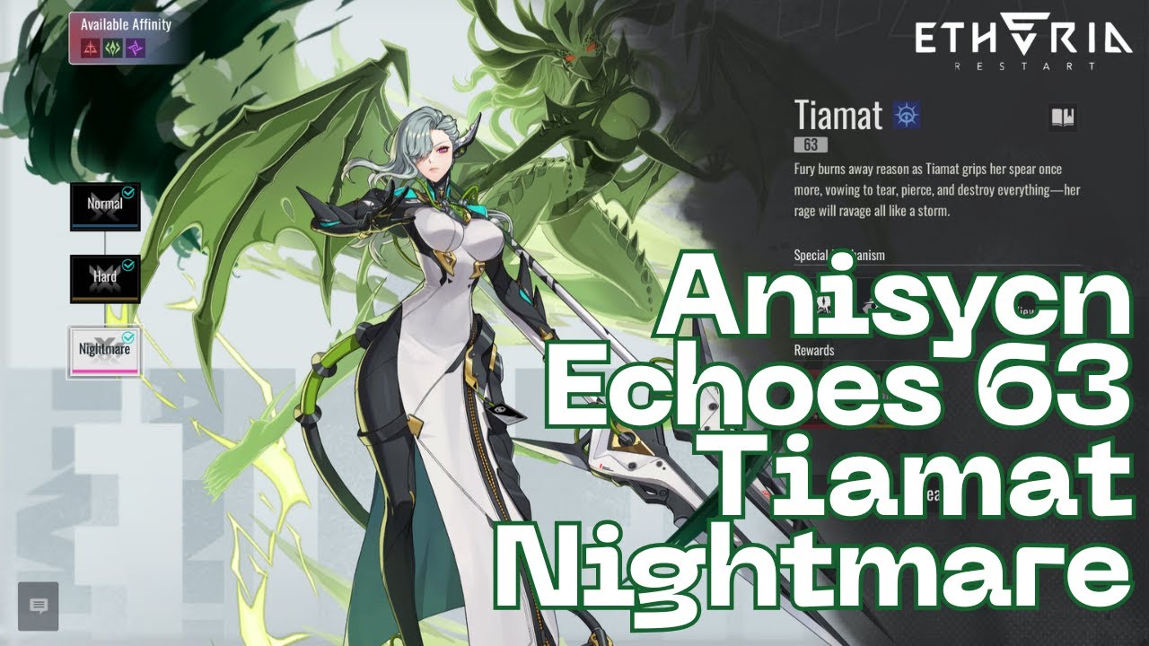Etheria: Restart - Anisync Echoes 63 Tiamat Nightmare