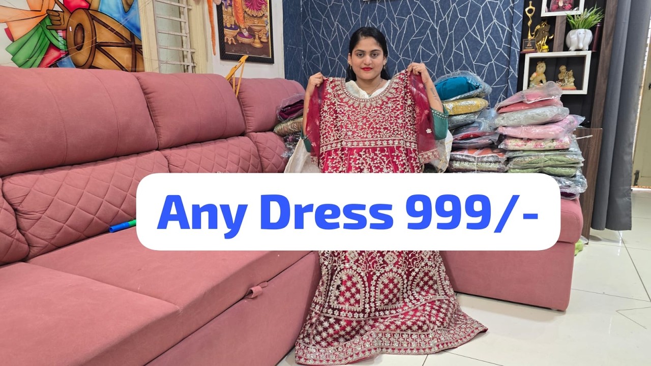 🔴Live, Rs.3,000/- Worth Dress @999/-, Order 7396265306