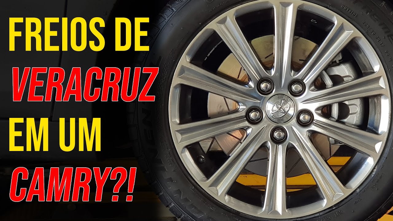 Upgrade de freios no Camry! Pinças de 2 pistões e discos de 320mm