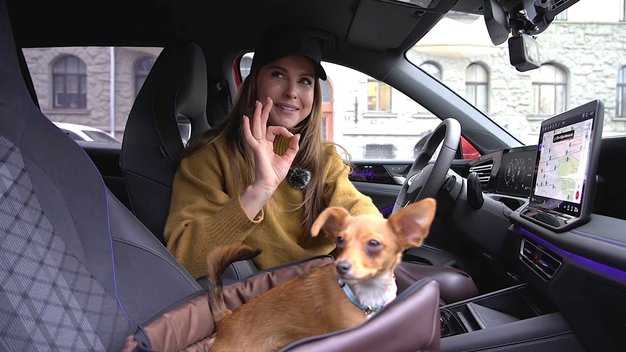 Dailes liesma. Aktrise un ētera personība izmēģina jauno Volkswagen Tiguan