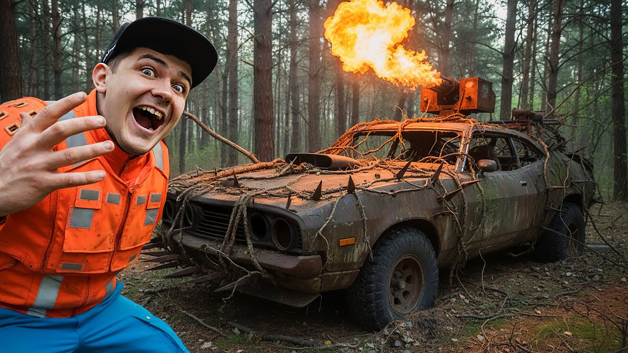 Оживили АВТОМОБИЛЬ для ЗОМБИ АПОКАЛИПСИСА в Лесу! Как он там оказался?