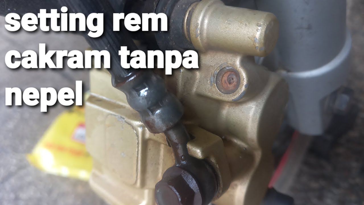 Cara setting rem cakram depan vixion