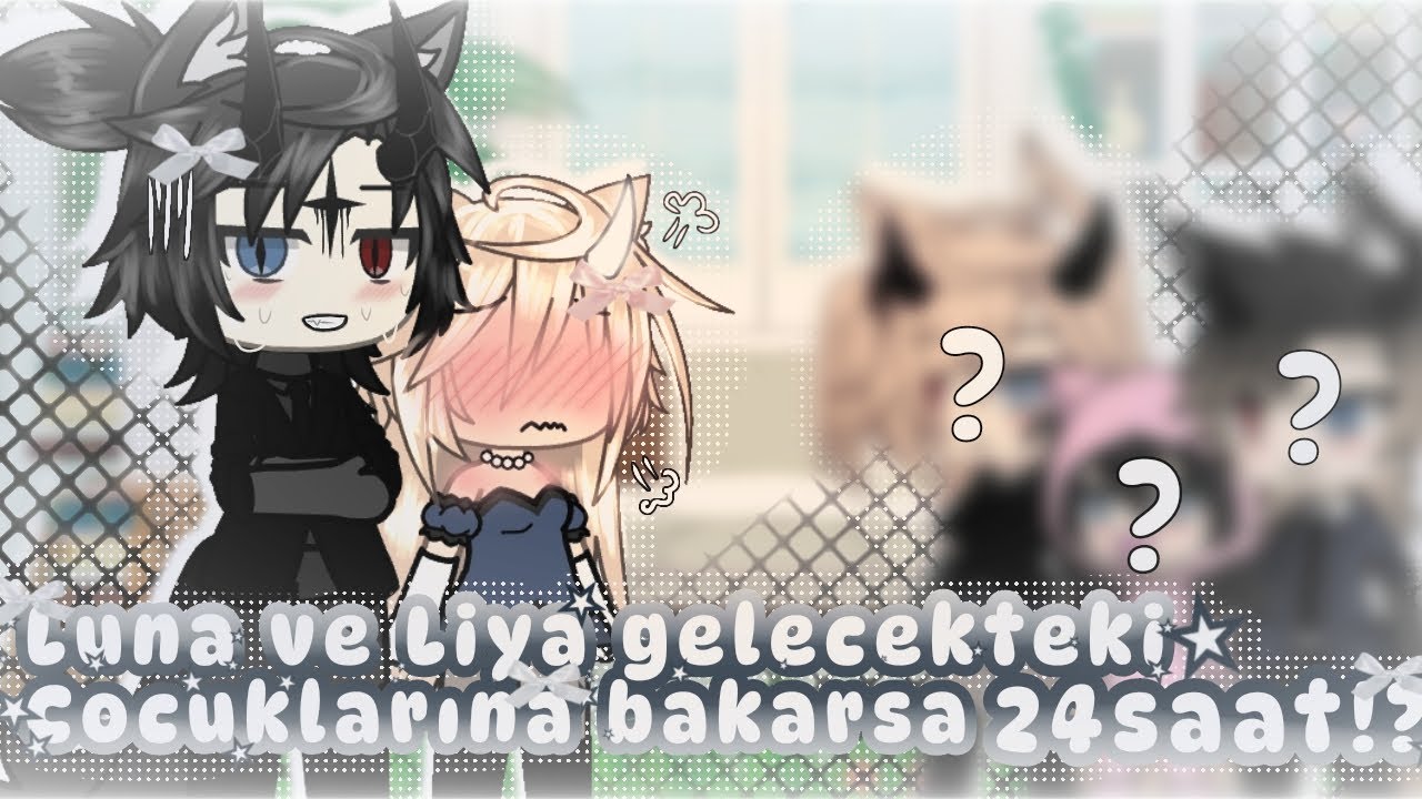|₊˚⊹♡Luna ve Liya'nın Gelecekteki Çocuklarına Bakarsa 24saat!!??♡₊˚⊹| #gacha #gachalife #24saat 