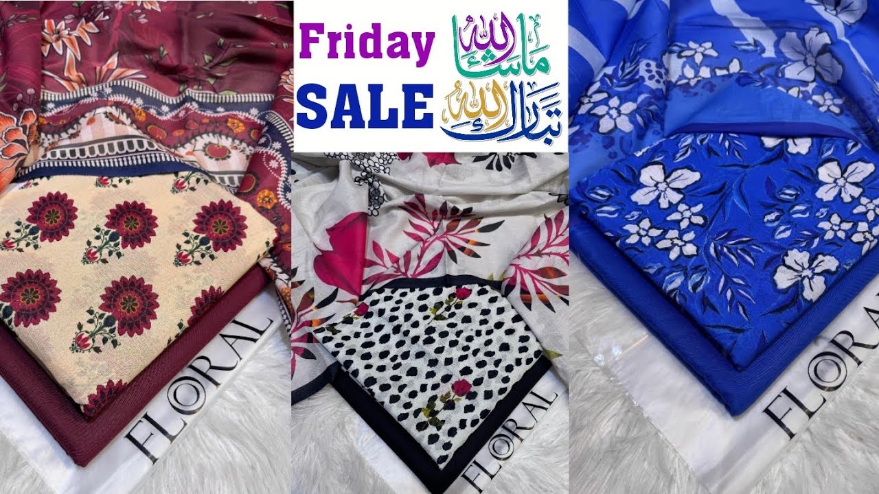 Lawn 3pc swiss voil dupatta || vol 2 || 03245654055