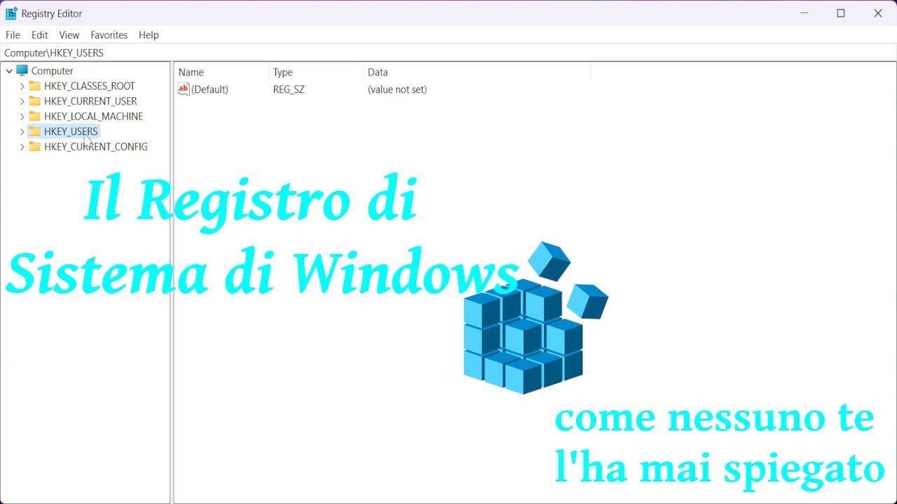 Registro Di Sistema di Windows SPIEGATO